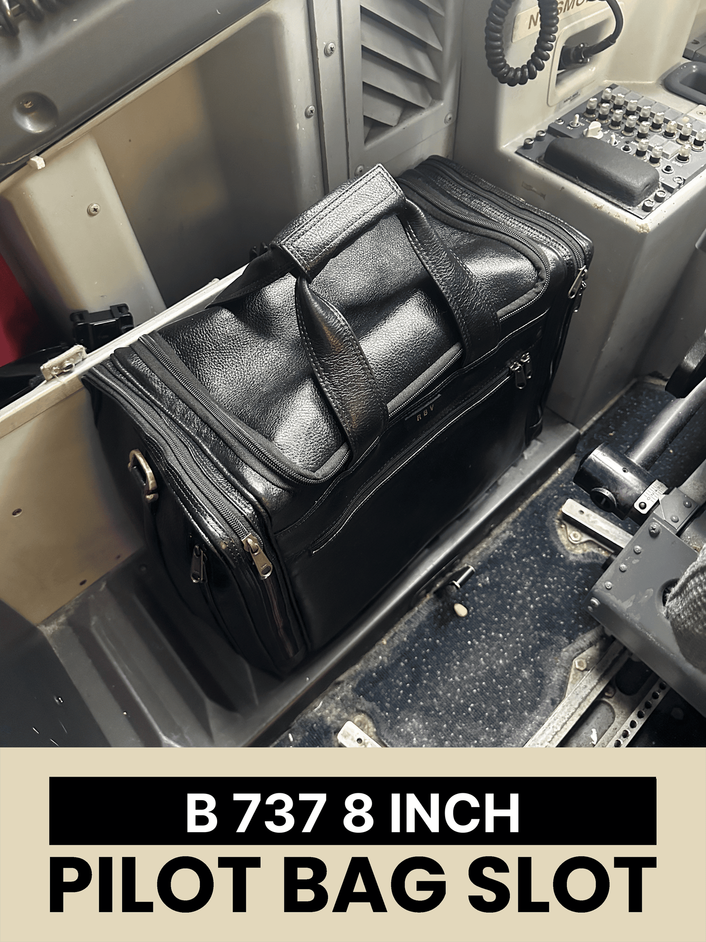 Delta B 737 8 inch pilot bag slot