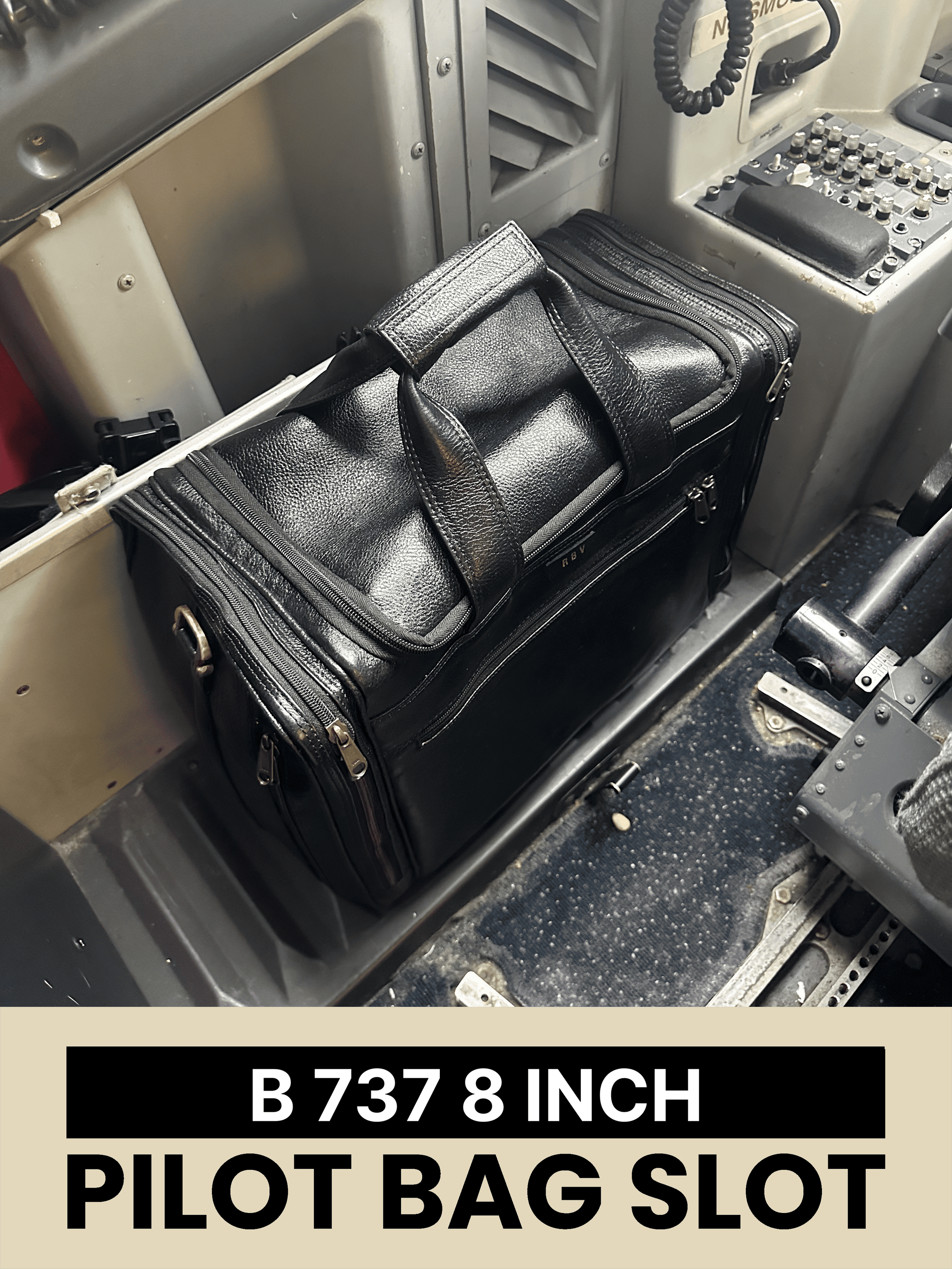 Delta B 737 8 inch pilot bag slot
