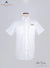 Front image of white Standard Pilot Shirt displayed on mannequin