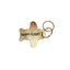 Happy Flight Brass Bag Tag - Key Holder -Golden