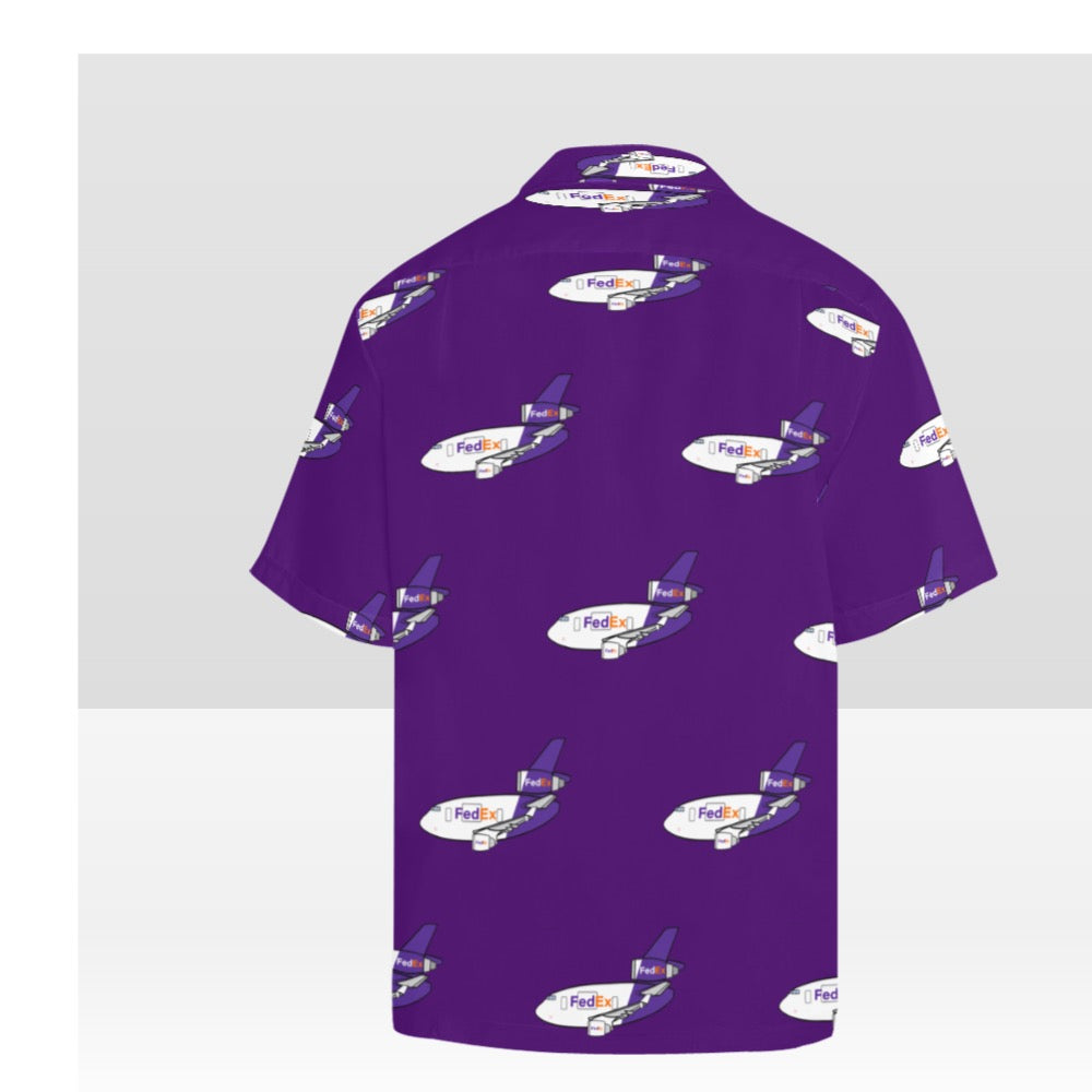 MD-11 FedEx Purple Hawaiian Shirt
