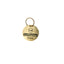 LUFTHANSA CREW BRASS TAG ROUND GOLDEN