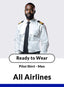 Men's Long Sleeve Pilot Shirt - White - Standard Fit