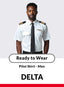 Men's Short Sleeve Pilot Shirt - Standard Fit - Delta
