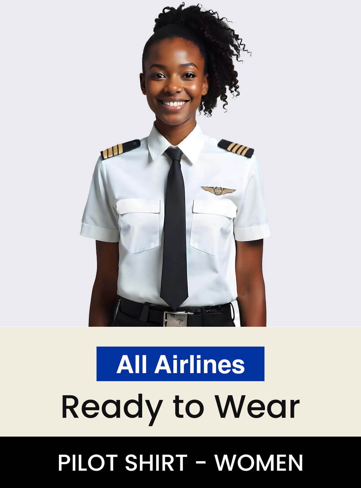 All Airlines Standard Women&#39;s Pilot Shirt