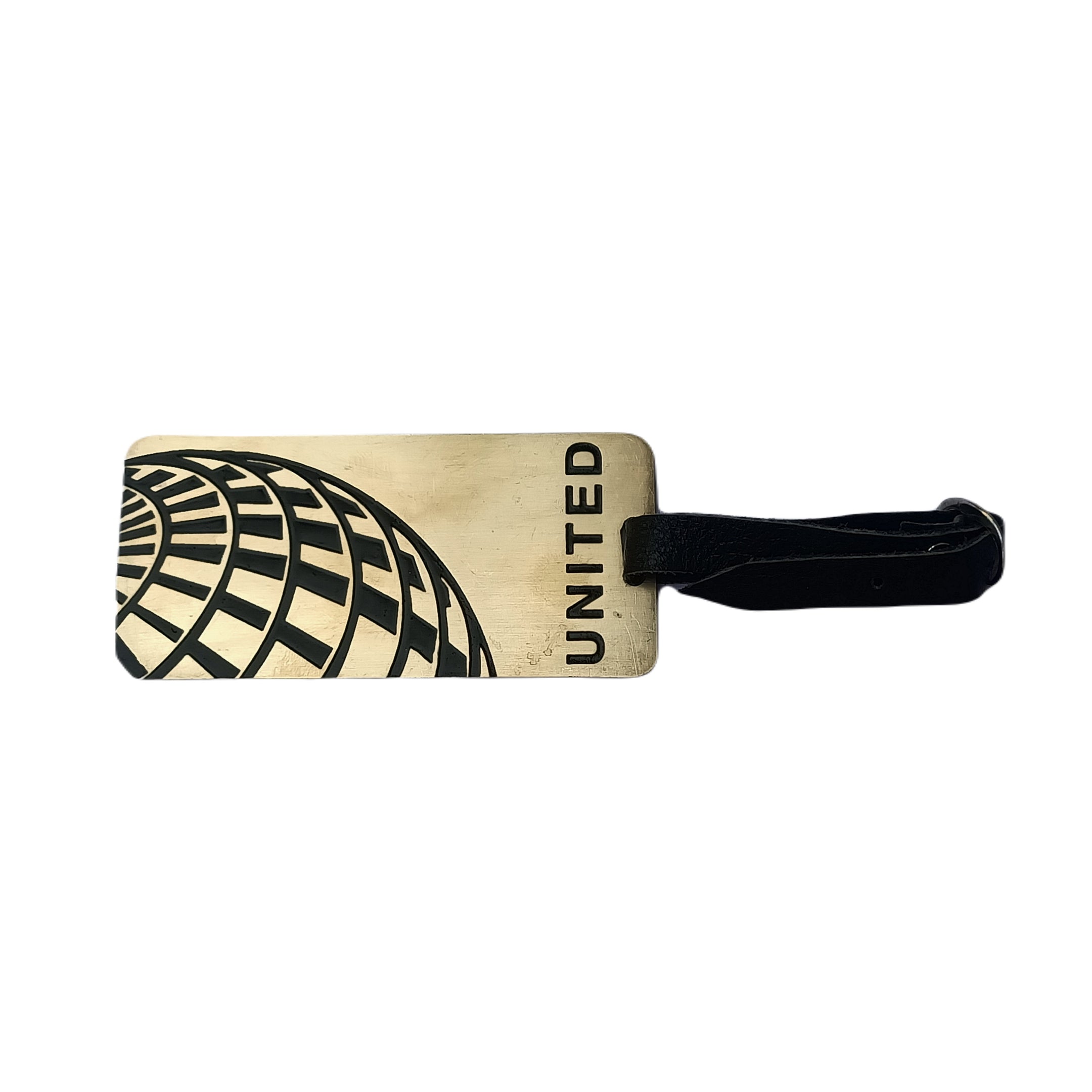 UNITED  BRASS TAG RECTANGLE GOLDEN