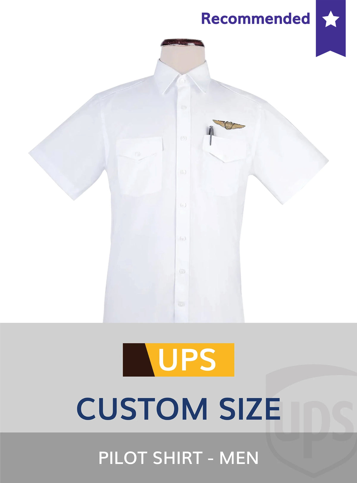 UPS-Custom Pilot Shirt Men