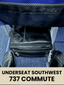 underseat southwest 737 commute