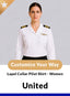 United Women’s Tailored Lapel Collar Pilot Shirt – Long Sleeve