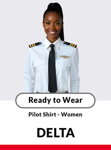 Women's Long Sleeve Pilot Shirt - Standard Fit - Delta
