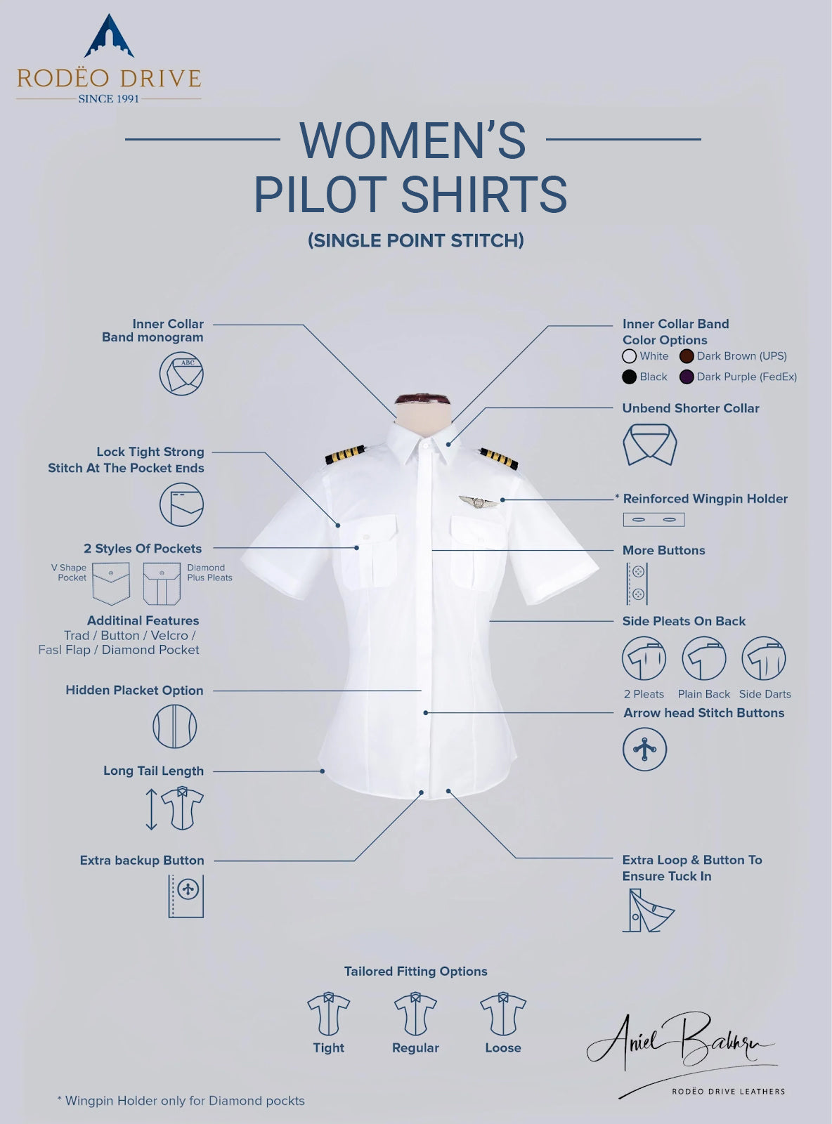 FedEx Custom Pilot Shirt Women