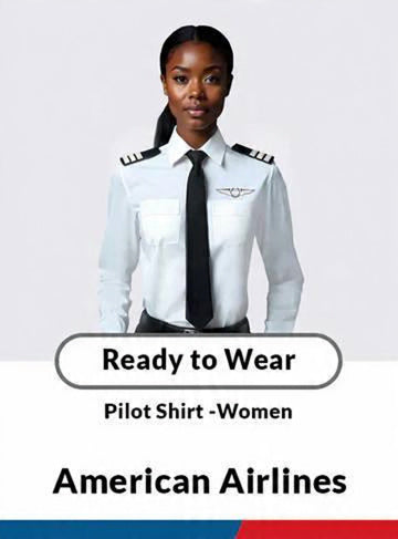 American Airlines Long Sleeve Standard Women's Pilot Shirt