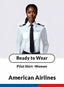 American Airlines Long Sleeve Standard Women's Pilot Shirt