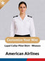 American Airlines Women’s Tailored Lapel Collar Pilot Shirt – Long Sleeve