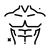 Bust measurement icon