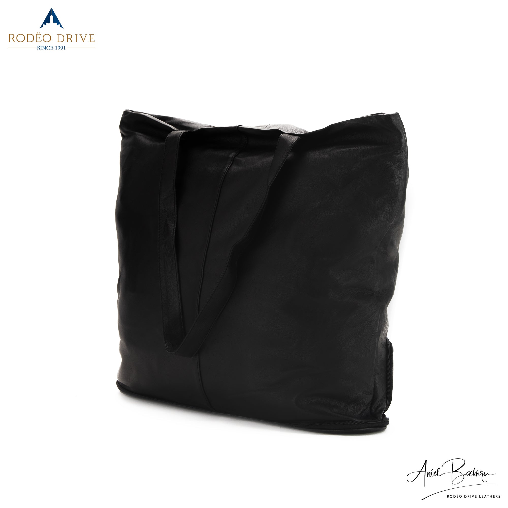 Side view of FOLDING STICK TORPEDO SHOPPING BAG