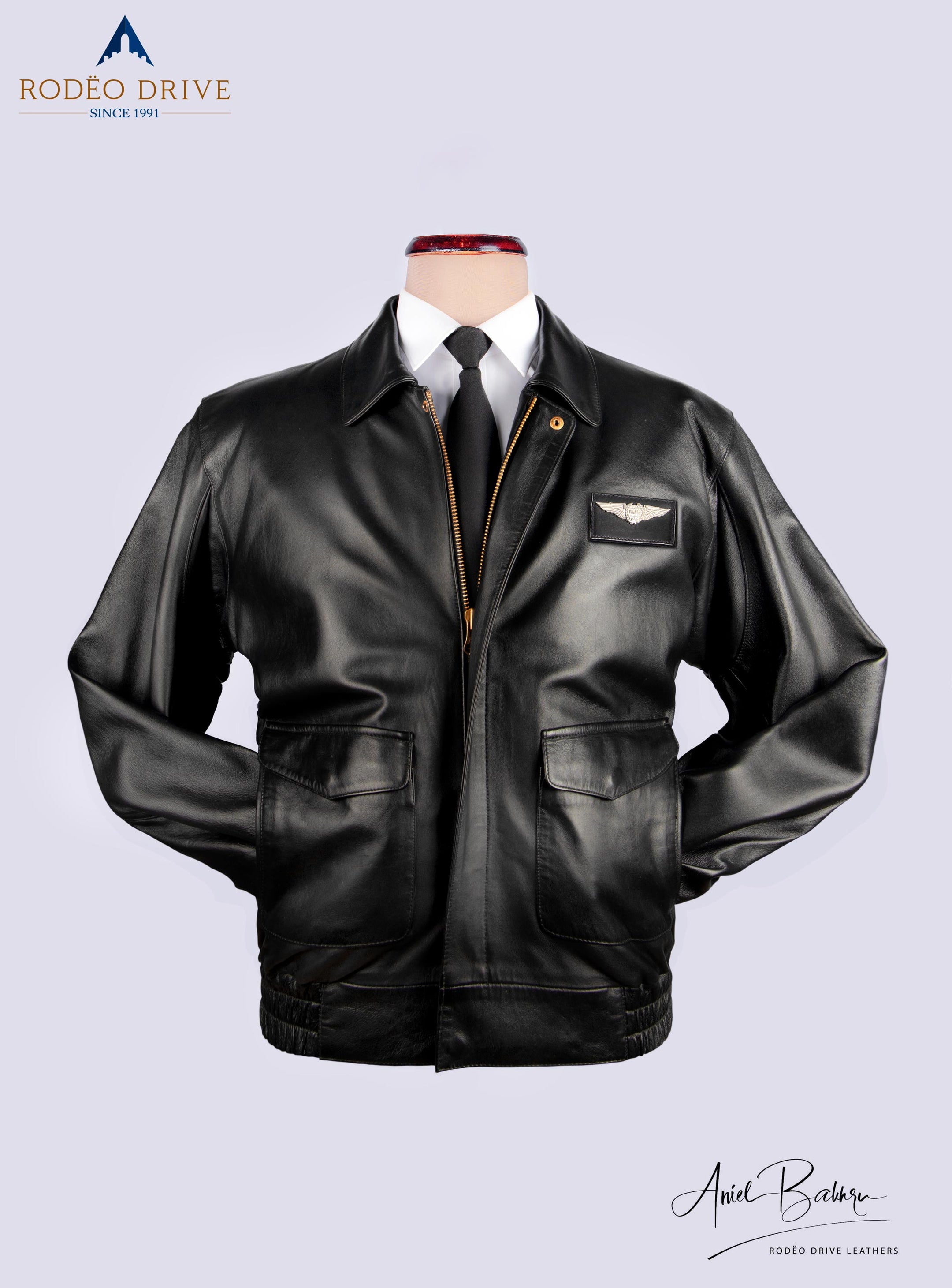 Front view of FedEx UNIFORM LEATHER JACKETS WOMEN