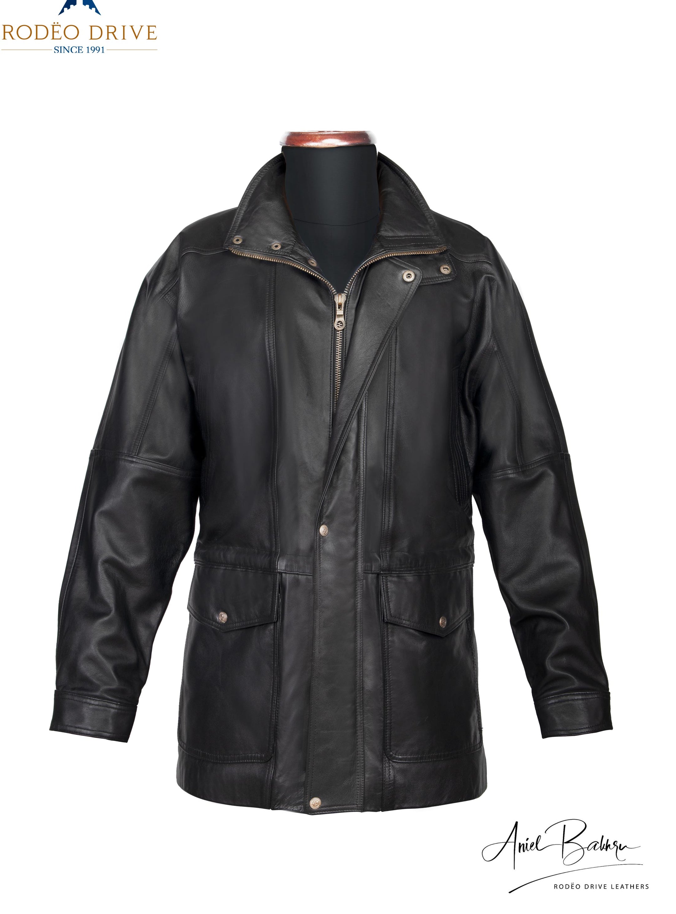 Image of front side of  Zipper Jacket on a mannequin.