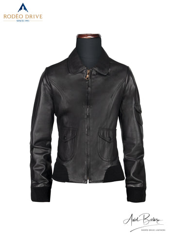 bomcrewmalls black Womens bomber jacket