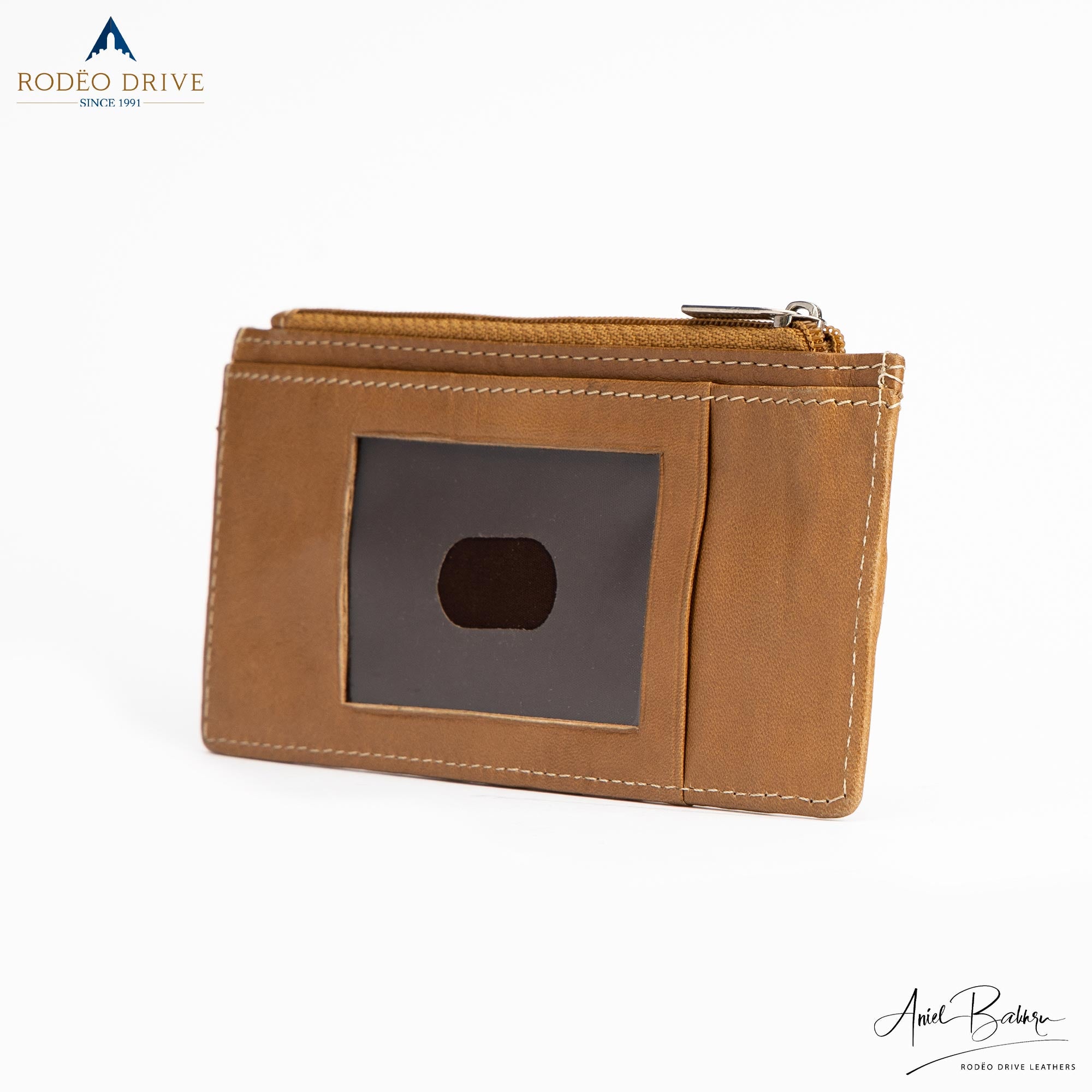 Folded and wrapped up brown SWAP WALLET  for WOMENS. It stylish and compact