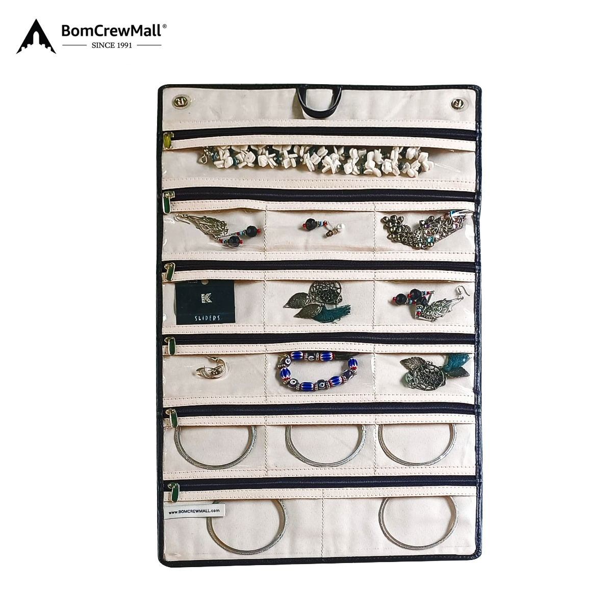 Image depicts women accessories stored. 