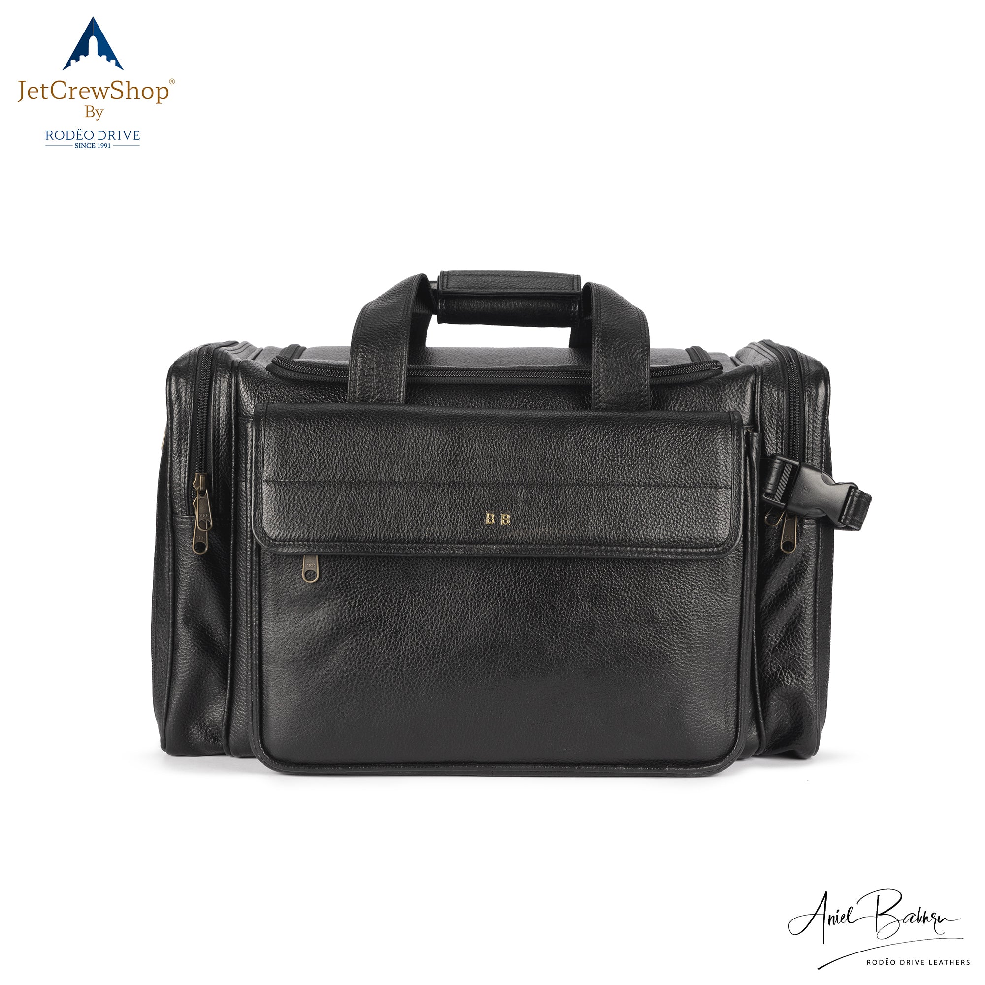 Front view of COMMUTER AIRSIDE PILOT BAG. It is the best pilot bag available in the market