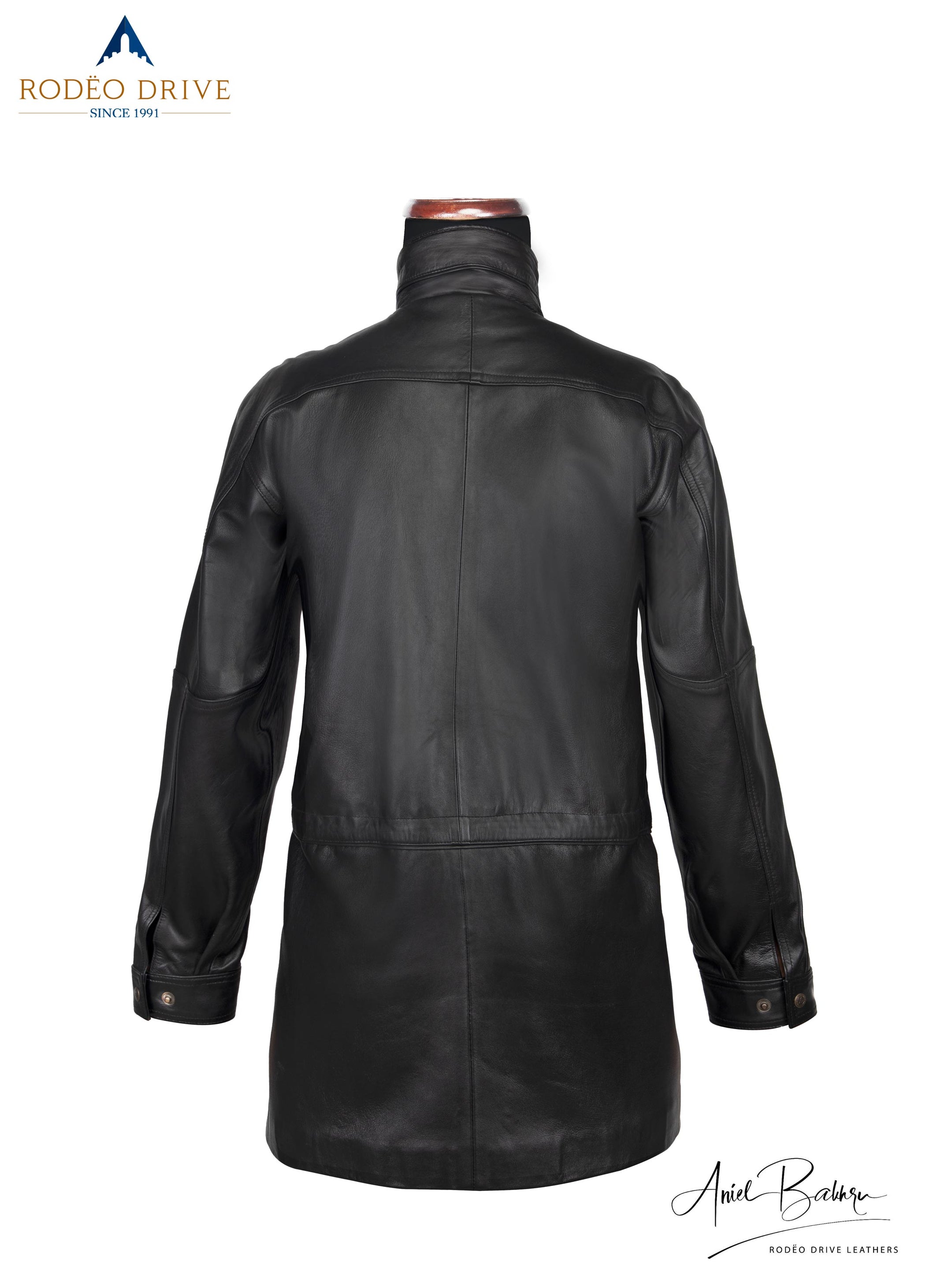 Back side image of bomber jacket.