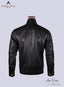 Back side image of black BOMBER JACKET .