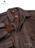 Image of front part of AIRFORCE BOMBER JACKET. Bomber jacket is zippered.
