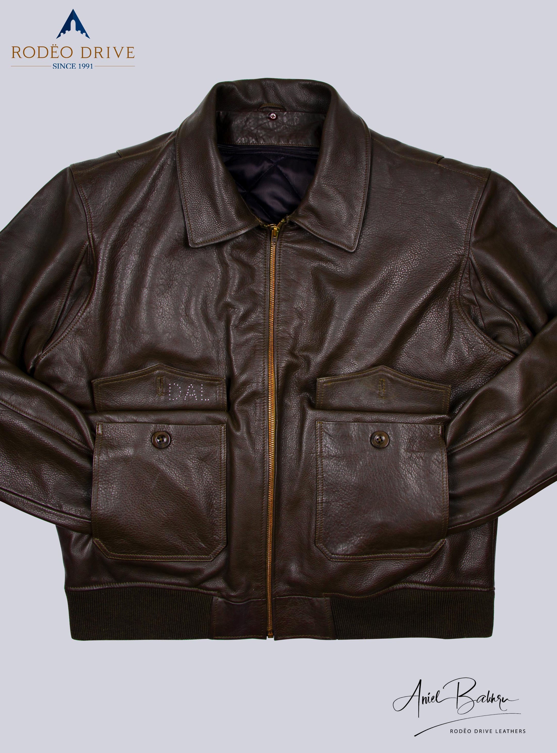pocket view of B2 bomber jacket