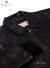 Close image of  Black TRENCH COAT. It is zippered.