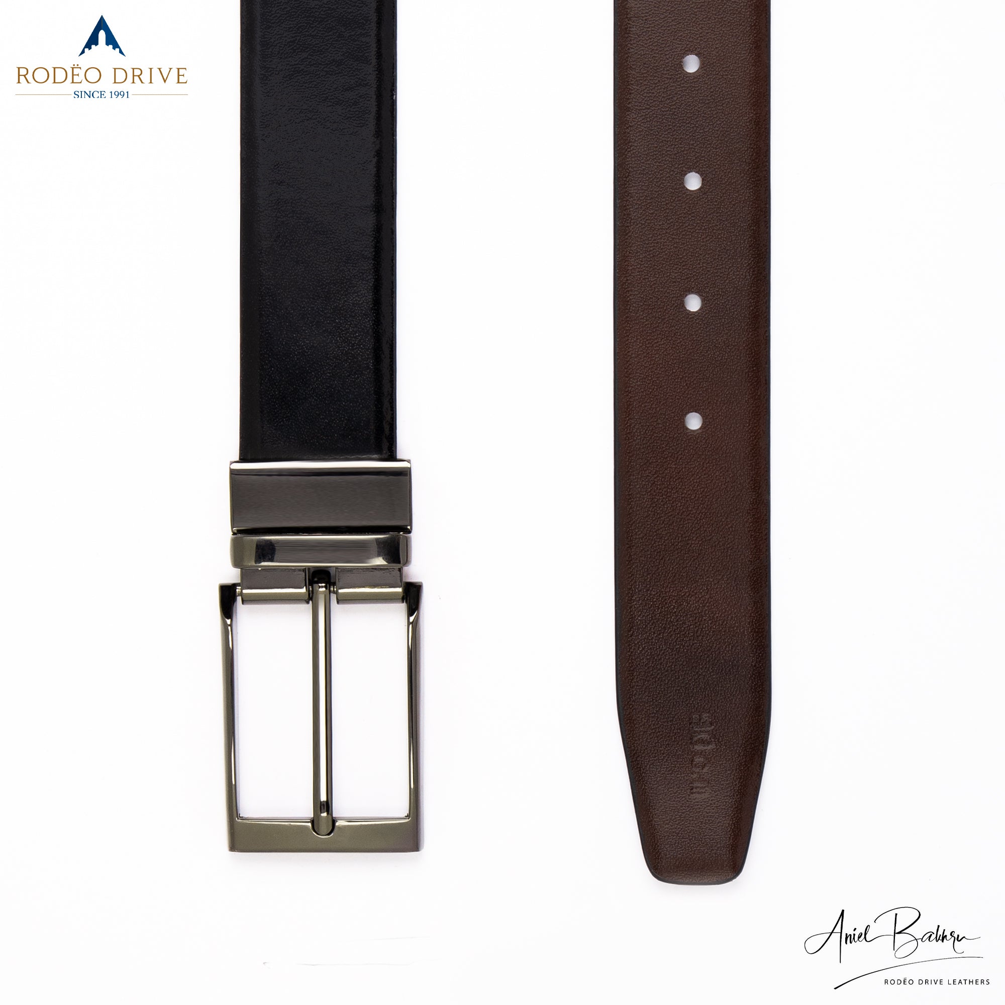 image of top and tail of SILVER BUCKLE BELT