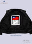 inside image of CUSTOM UNIFORM LEATHER JACKETS MEN. Flying tigers blood Chit is sewed inside it