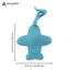 blue AIRPLANE LEATHER BAG TAG
