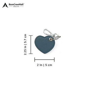 blue HEART SHAPE BAG TAG - KEY HOLDER