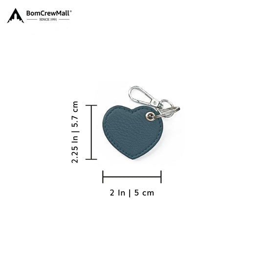 blue HEART SHAPE BAG TAG - KEY HOLDER