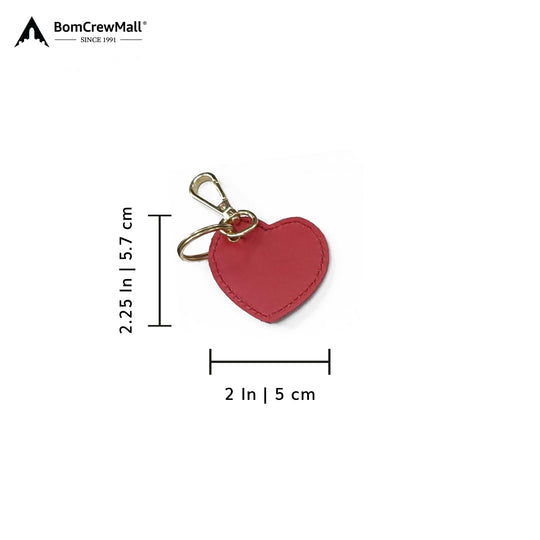 red HEART SHAPE BAG TAG - KEY HOLDER