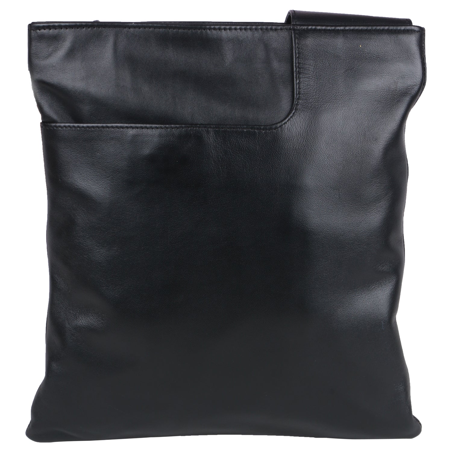 Back side image of FLAT CROSS BODY HAND BAG