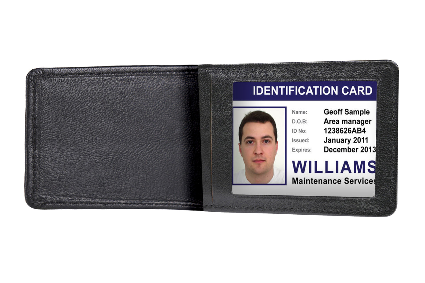 Image of a Open Cardrem mens wallet. Many cards namely debit, credit , licenses are tucked in small pockets of wallet.