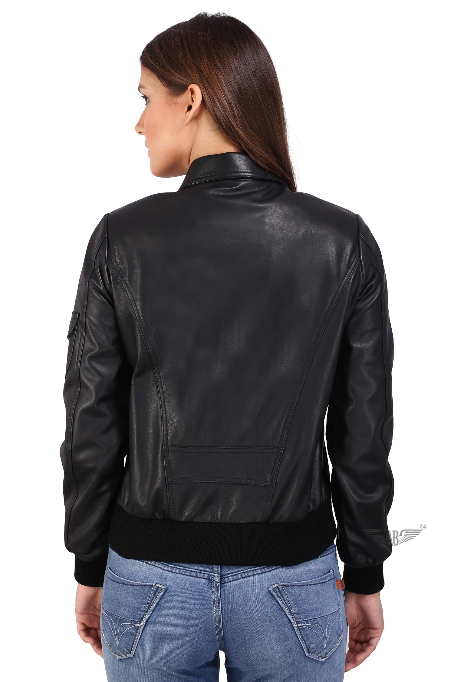 back of Womens bomber jacket -Bomcrewmall