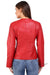 Back side image of red CLASSIC CHANNEL JACKET