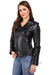 Side image of GREASE PERFECTO BIKER JACKET WOMENS