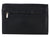 back side image of Black MULTI CURRENCY WALLET,  a zip is visible it is zipped. The zip is covered with tailored cover.