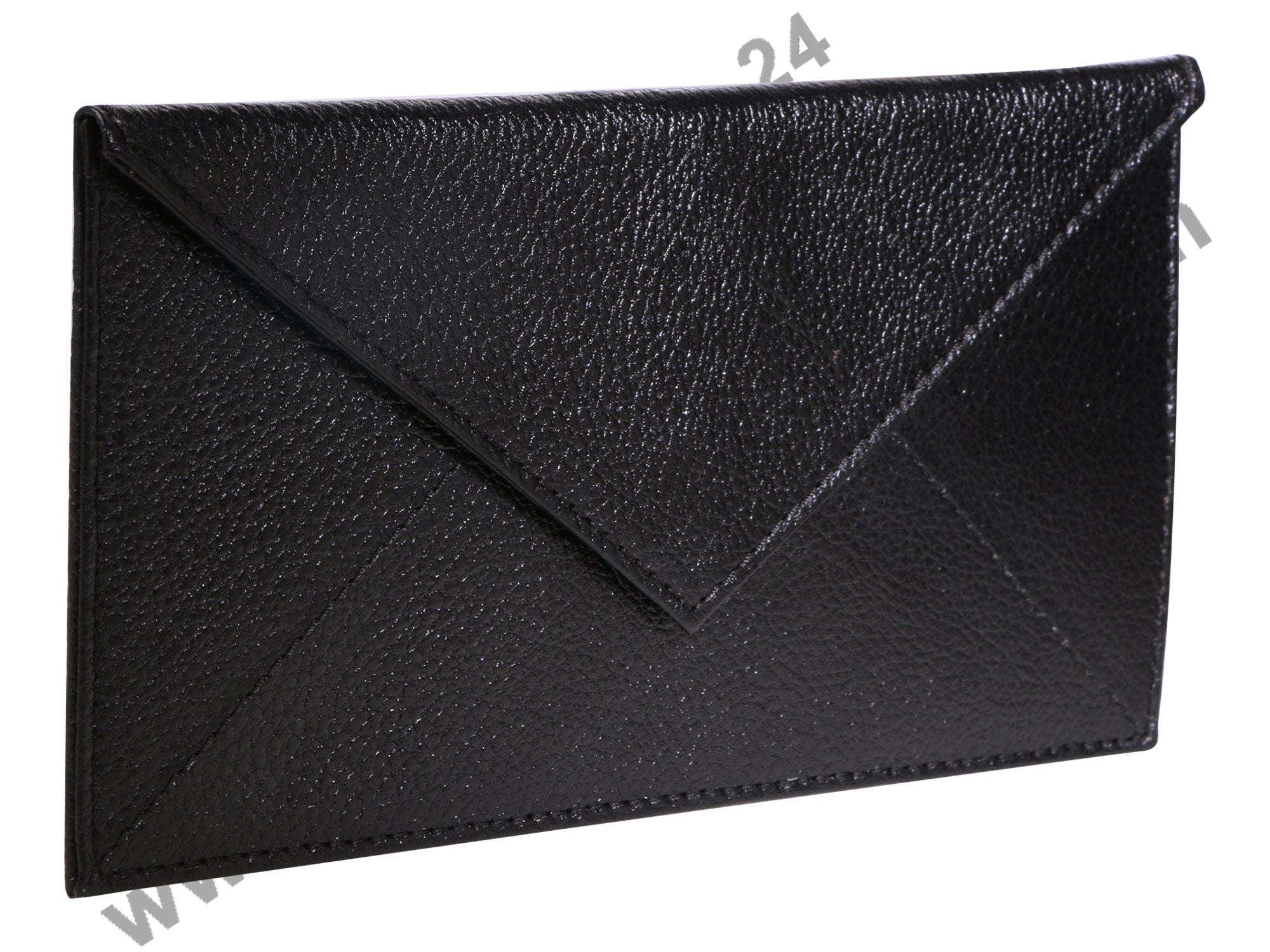 Side profile of a black ENVELOPE WALLET