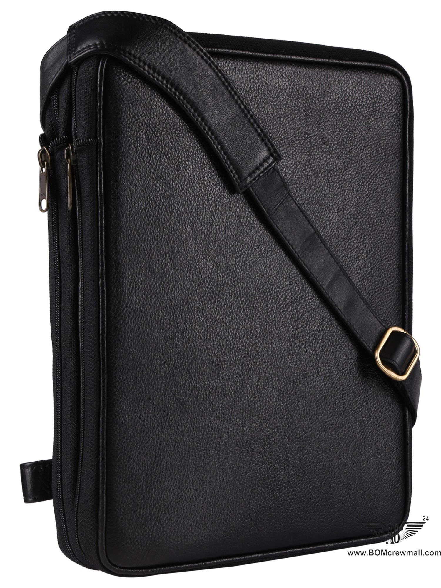 Side image of black COLLAPSIBLE WINE BAG