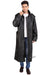 model posing with stylish  black TRENCH COAT on.