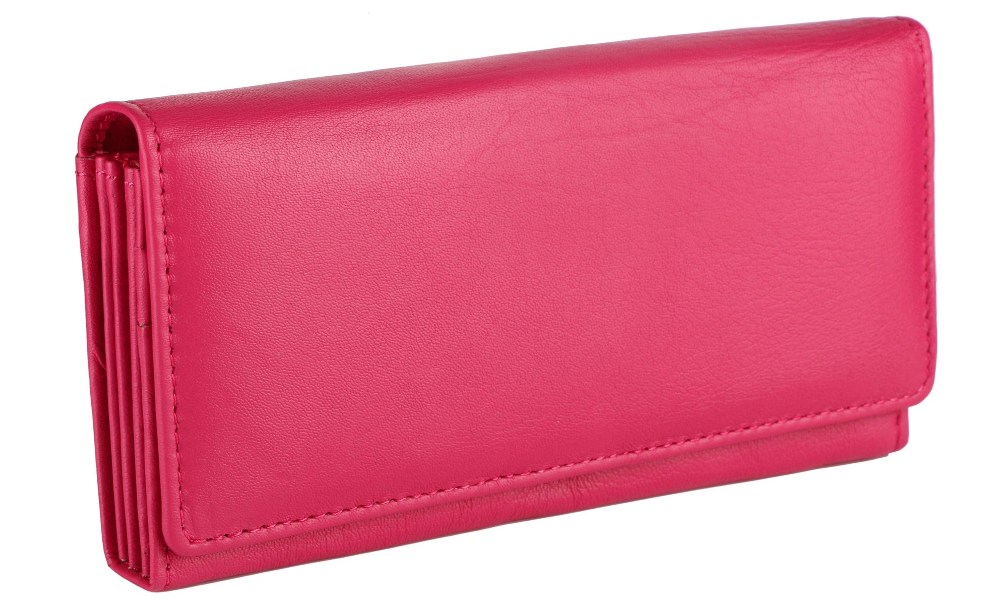 Side view of stylish pink WOMENS WALLET
