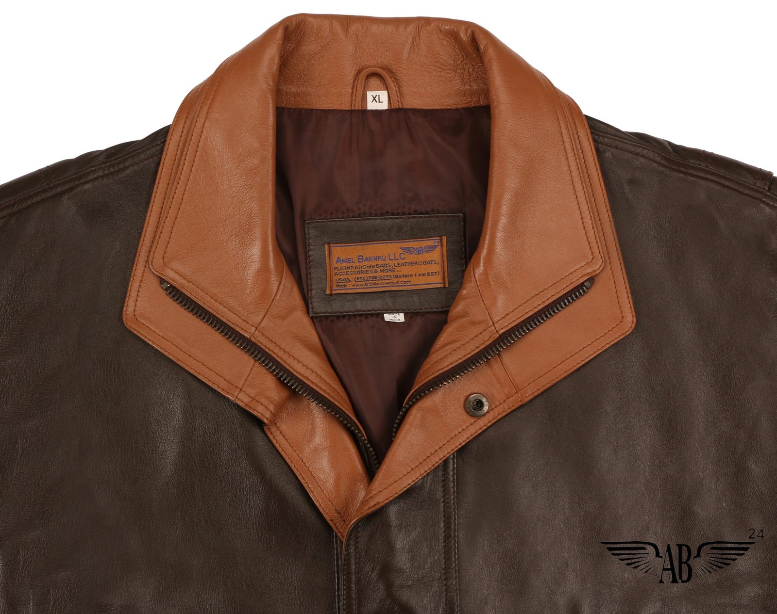 Front image of classic 2 Color Bomber Jacket 