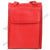 Front image of red CROSS BODY HAND BAG. the  front flap is closed