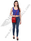 Model posing with red sling bag across the shoulder